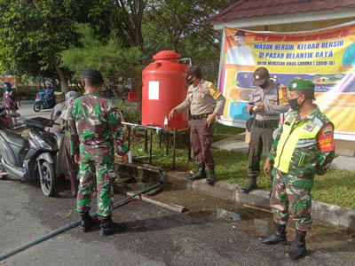  Pelanggaran Protokol Kesehatan Banyak Dijumpai di Pasar Tradisional Belantik 